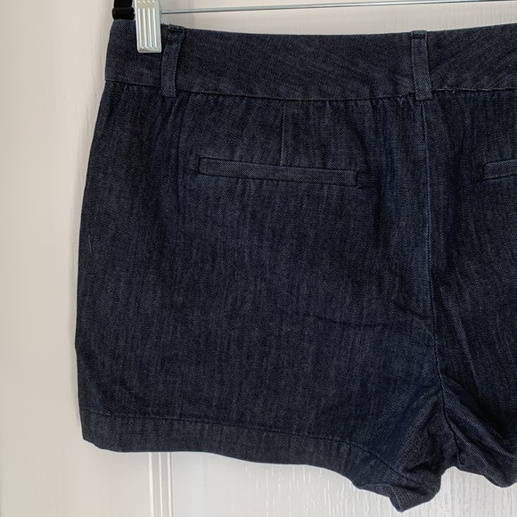LOFT Dark Rinse 100% Cotton 3.5” Inseam Jean Shorts Size 10P New With Tag - Picture 11 of 13